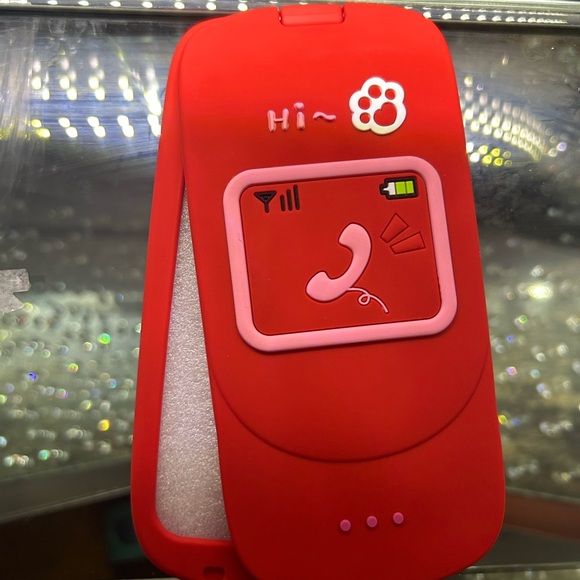 Fashionable Paw Print Phone Case with Mirror - Picture 1 of 5